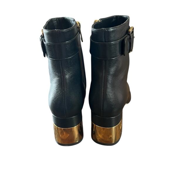 Chloé Alizè Zip Detailed Ankle Boots Goatskin Leather Black NEW EU 39.5 US 9.5 - Picture 6 of 14